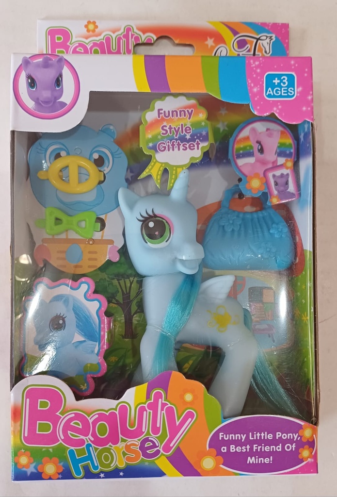 PONY CON ACCESORIOS EN CAJA