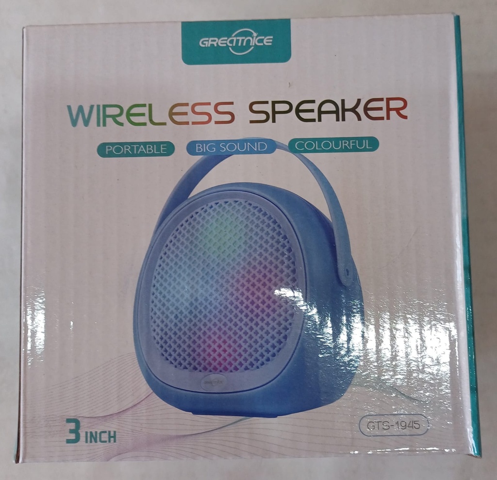 PARLANTE 3PLG BT COLORES C/LUZ  GREATNICE