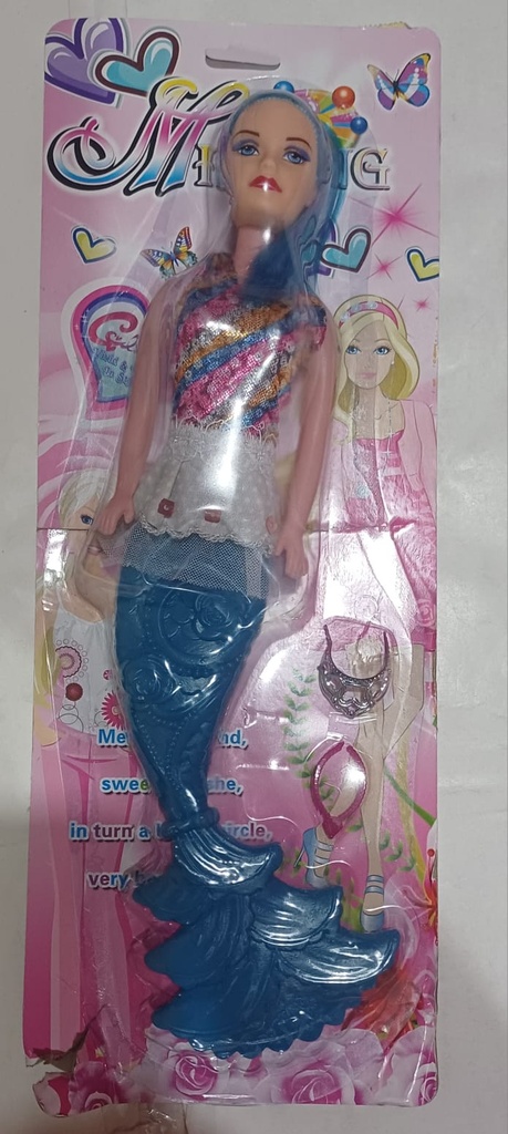 MUÑECA SIRENA EN BLISTER