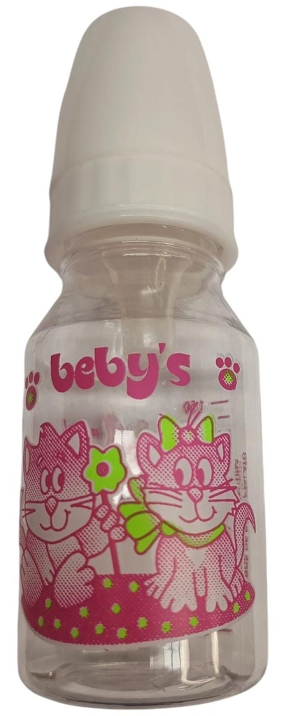 Mamadera Plastica Cristal Decorada