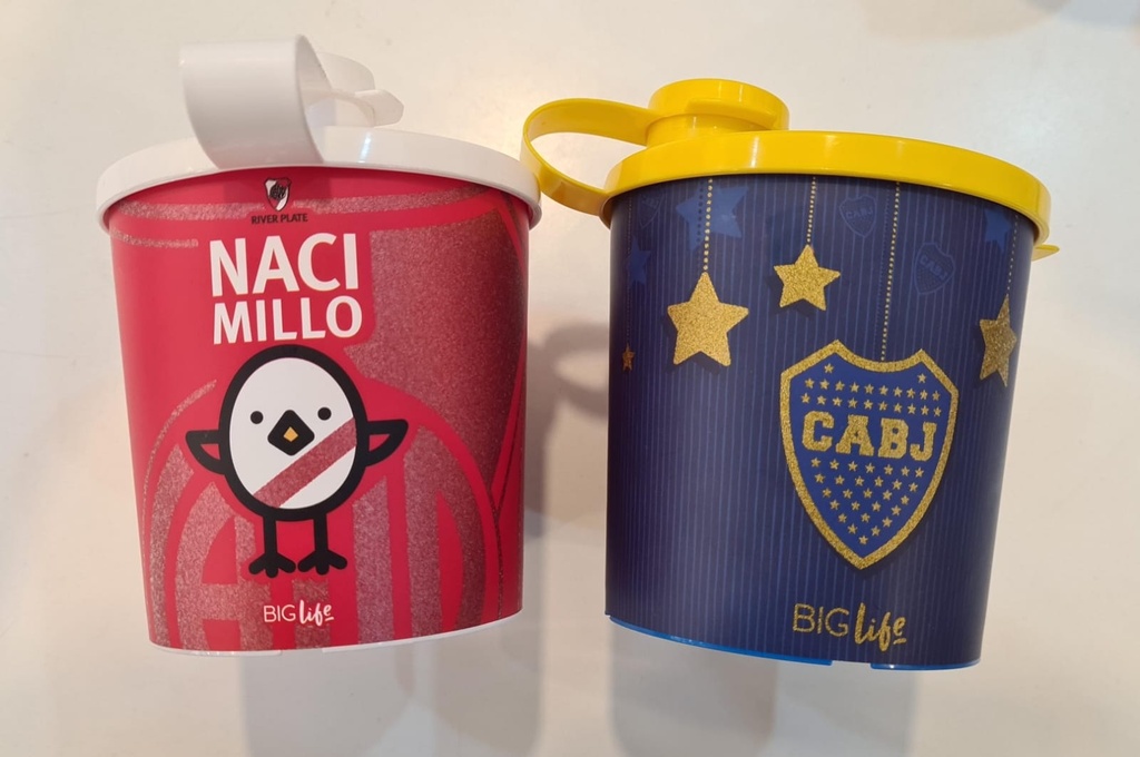 Vaso Plastico Con Pico Y Tapa Equipo (River)