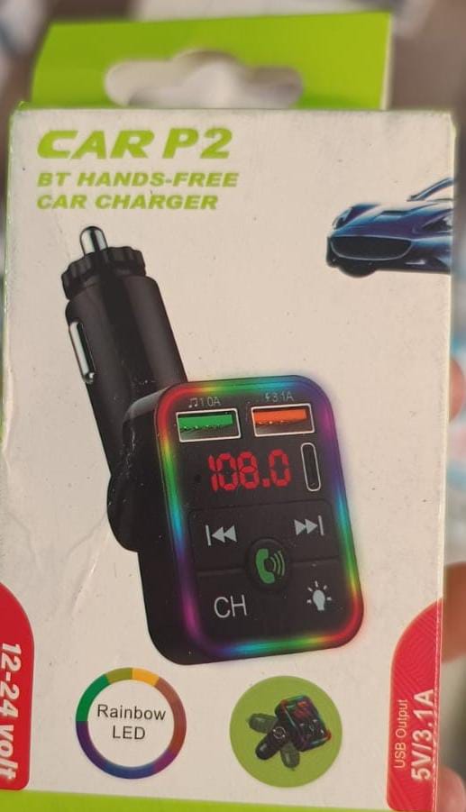 [ART3329] REPRODUCTOR TRANSMISOR DE AUTO RADIO FM BT P2