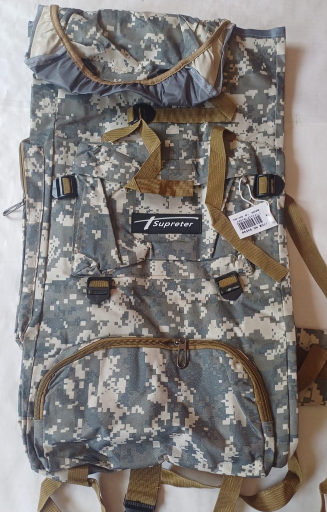 🔵Mochila Camping CAMUFLADA SUPRETER