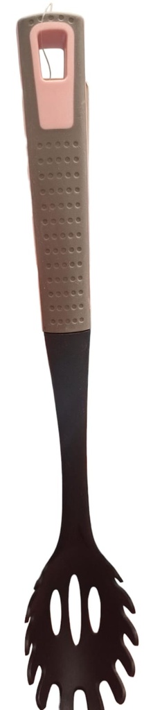 CUCHARA PARA PASTAS TEFLON MANGO GRIS/PASTEL