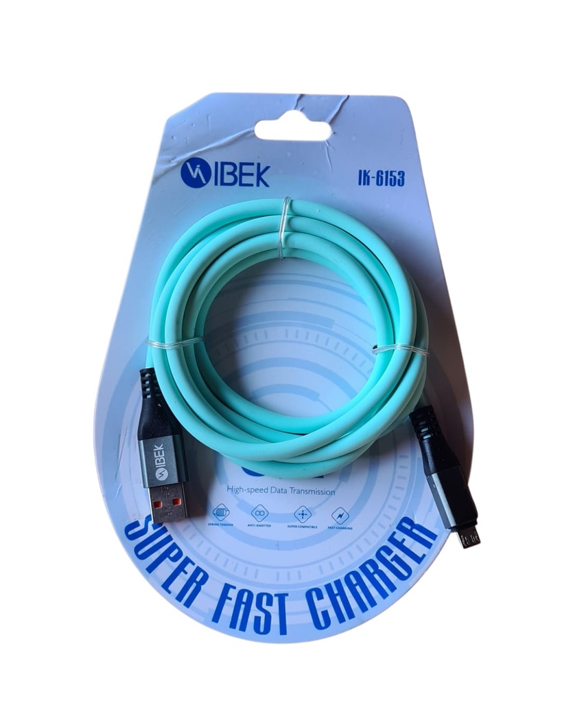 [IK-6159] CABLE USB 6A V8 1,5M IBEK (1)