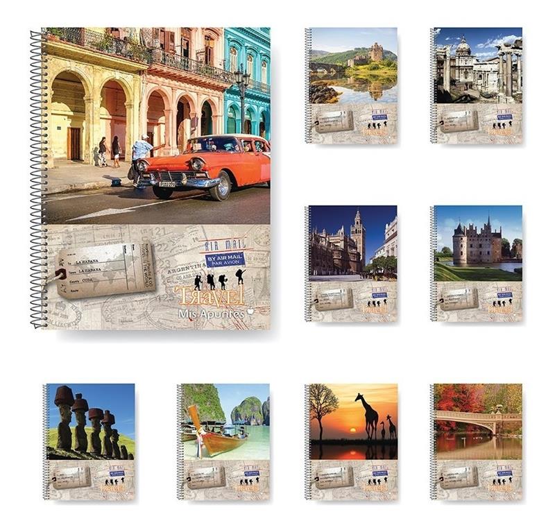 🔴Cuaderno C/Espiral Mis Apuntes Travel