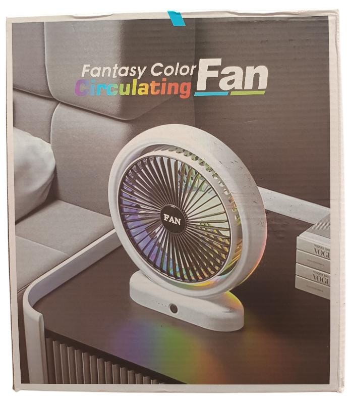 VENTILADOR DE MESA RGB F14