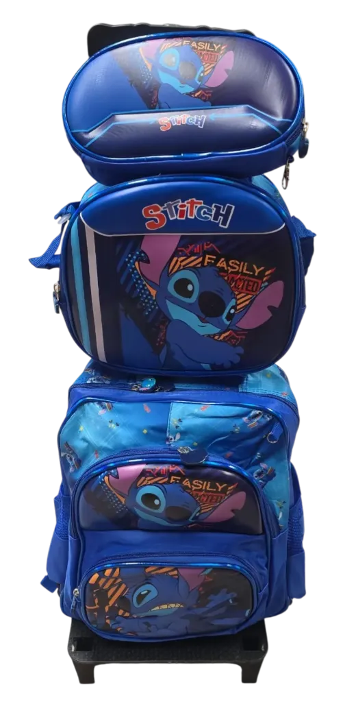 [ART4366] 🔵MOCHILA CARRO + LONCHERITA TERMICA + CARTUCHERA (ART4366)