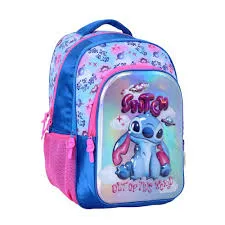 🔵Mochila Espalda Wabro 17" Stitch Cute