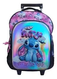 🔵Mochila Carro Wabro 17" Stitch Cute 3D