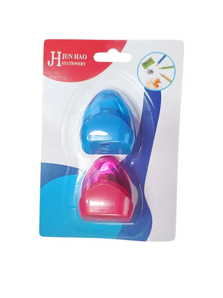 🔵Sacapuntas con Deposito Blister x2 Jun Hao