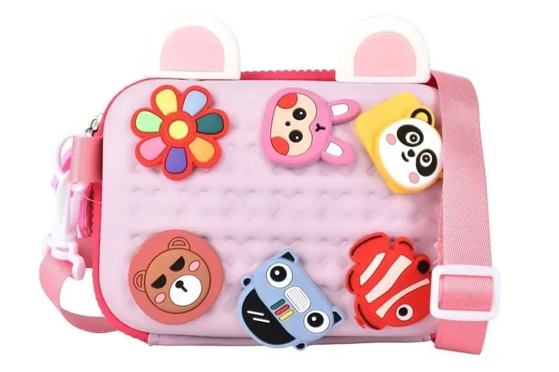 🔵Cartuchera Cute con Pins