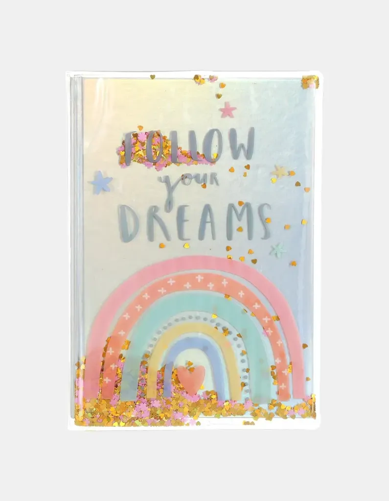 CUADERNO FOLLOW YOUR DREAMS C/GLITTER