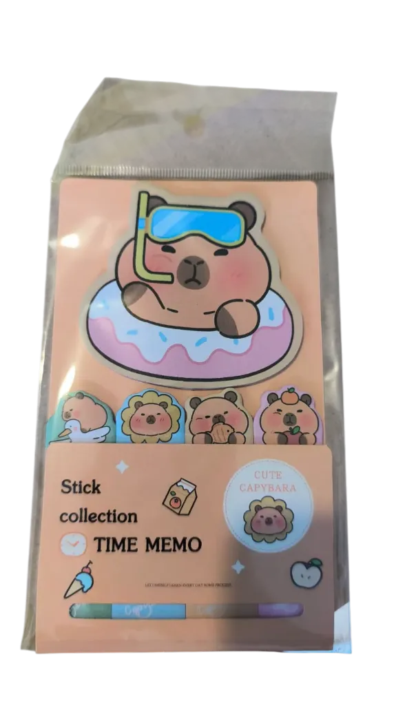 ANOTADOR CAPIBARA 5PC