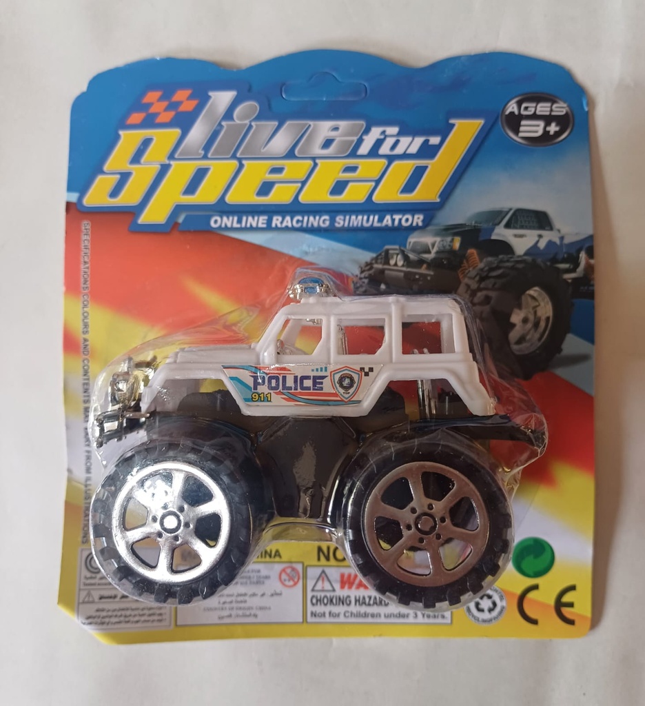 CAMIONETA DE POLICIA A FRICCION EN BLISTER