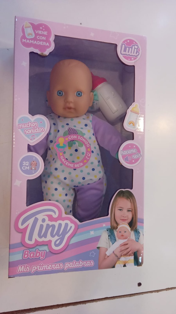 BEBOTE TINY LULI C/MAMADERA Y SONIDOS 32CM