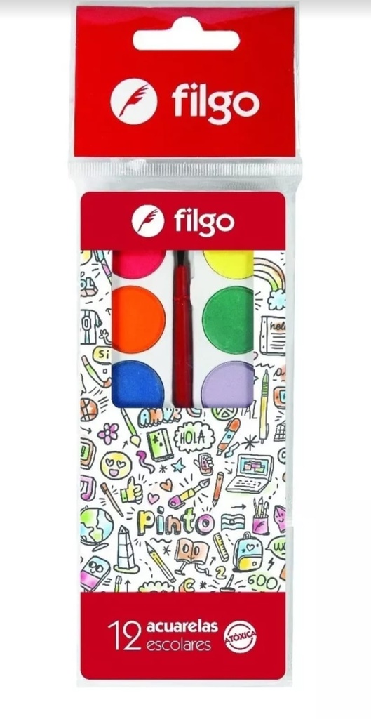 🔵Acuarela Pinto Filgo x12