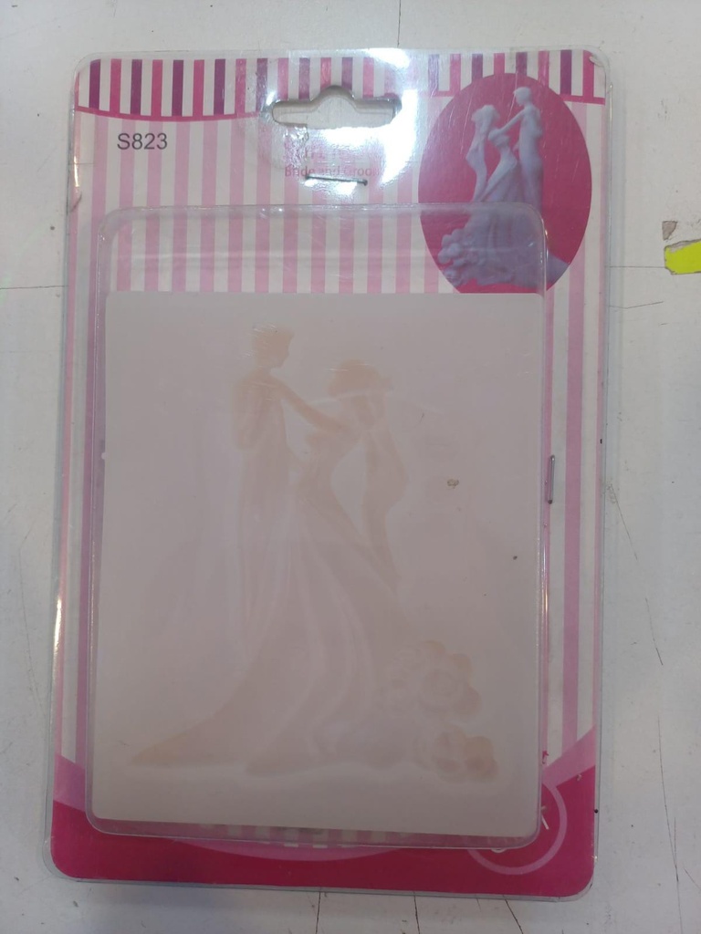 MOLDE SILICONA NOVIOS BODA BLISTER