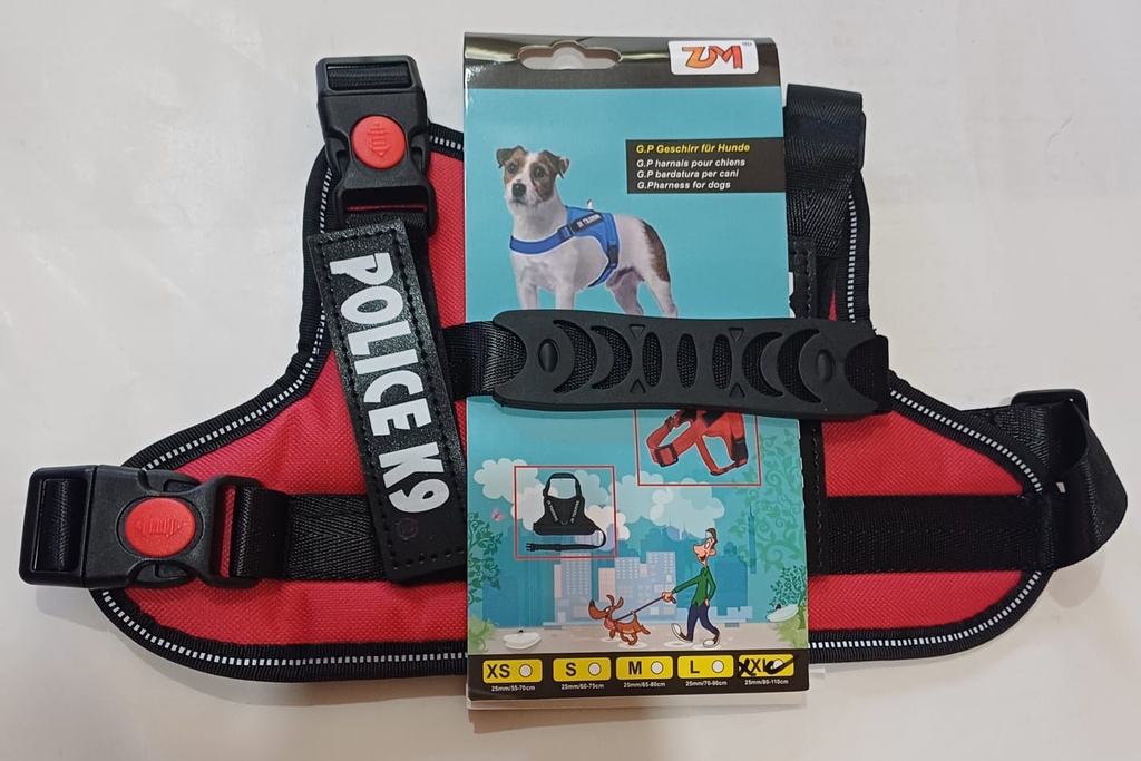 PECHERA POLICE K9 TALLE XS-S-M-L-XL-XXL