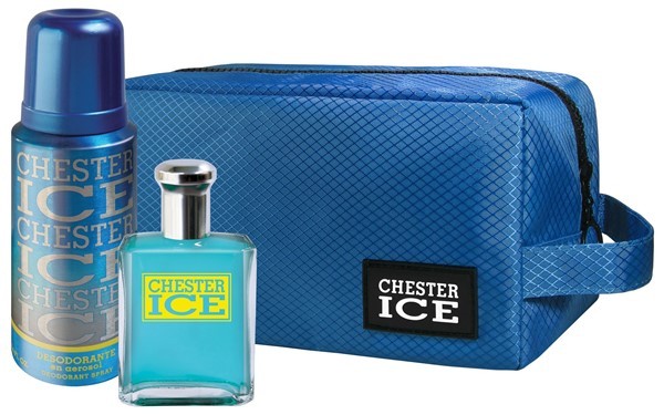 🔵PERFUME+DESODORANTE CHESTER ICE C/ESTUCHE